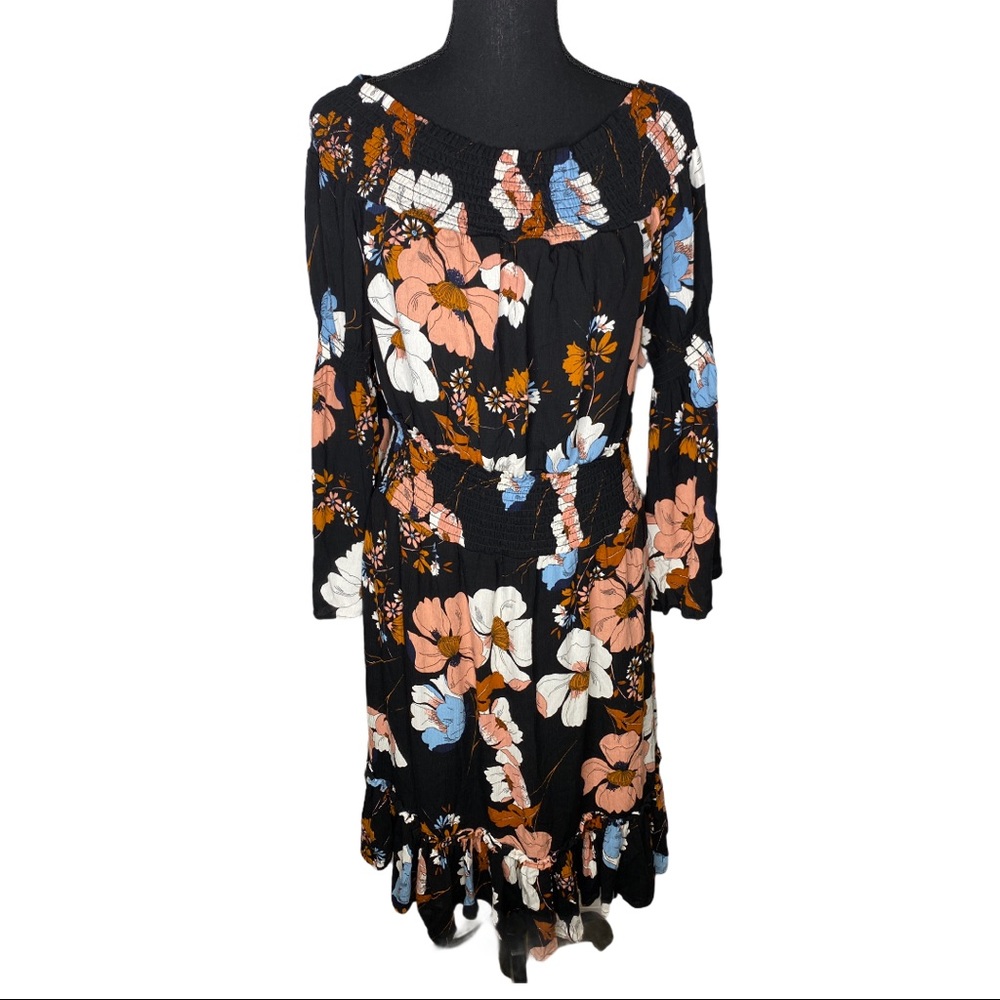 Ella Moon Floral Long Dress Boho Size Large